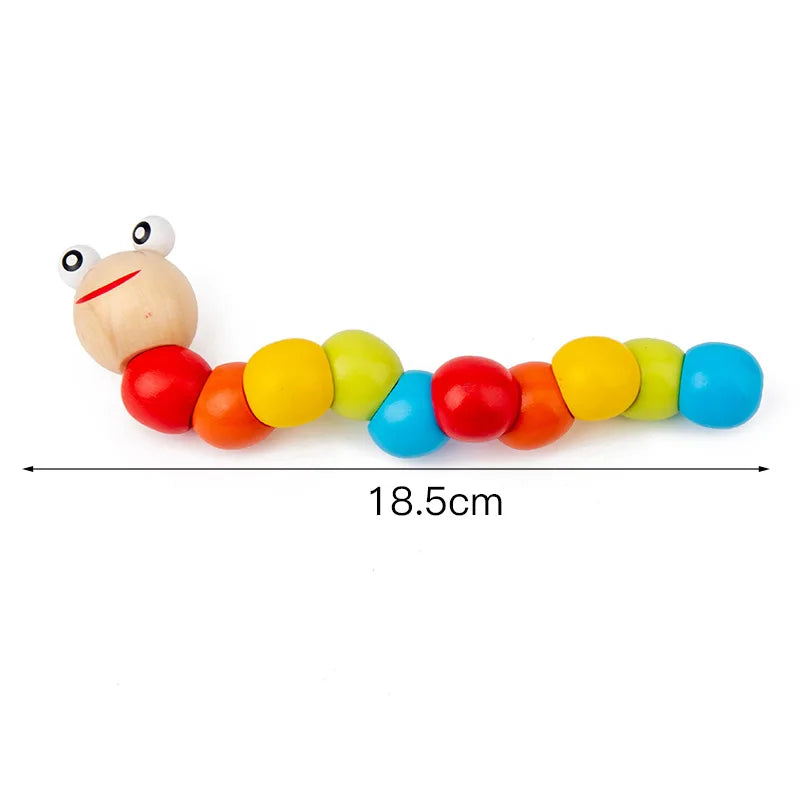 Colorful Montessori wooden puzzle for children aged 0-6, designed to engage and entertain while fostering creativity.