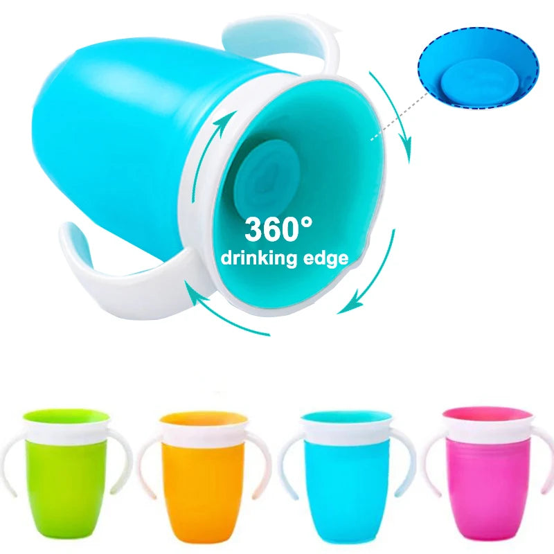 Baby Water Cups 360 Degrees Rotated