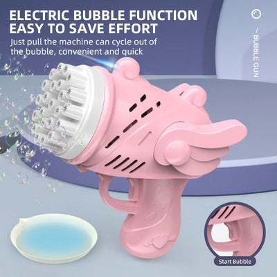 Electric Automatic Soap Rocket Bubbles Machine