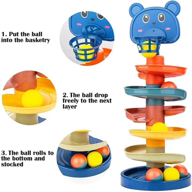 Rolling Ball Tower Toys 1 2 3 Years