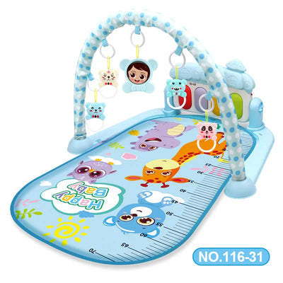 Baby Activity Gym Play Mat Musical Rack