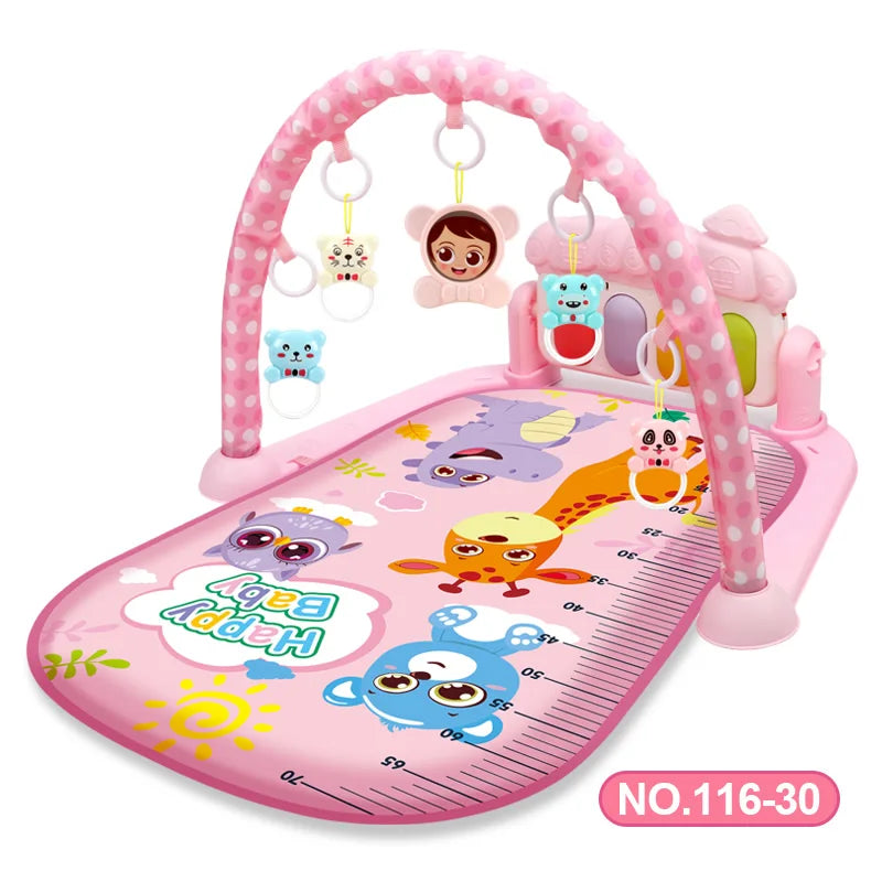 Baby Activity Gym Play Mat Musical Rack