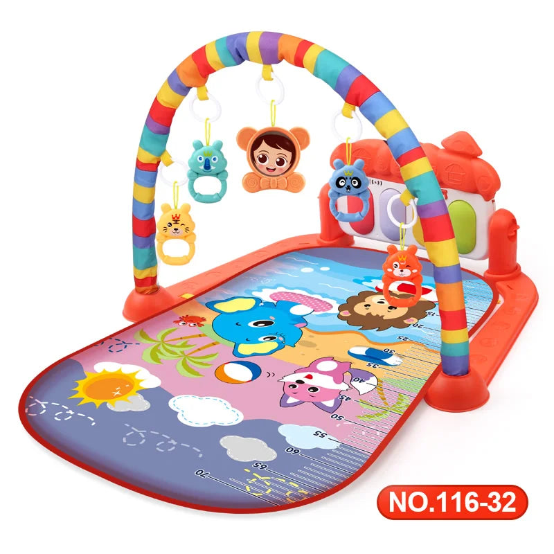 Baby Activity Gym Play Mat Musical Rack