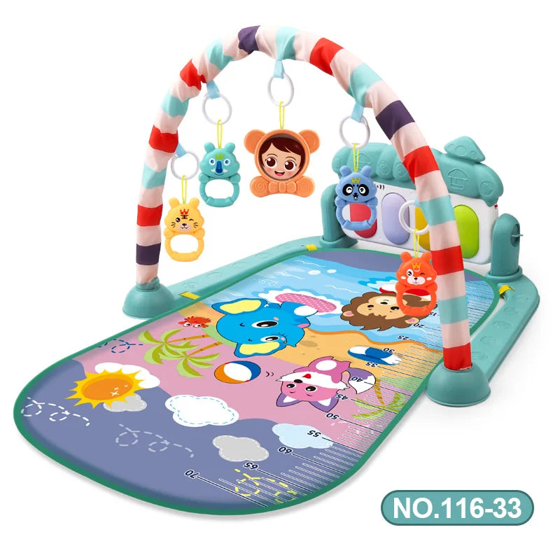 Baby Activity Gym Play Mat Musical Rack