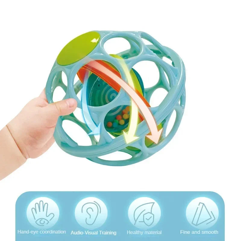 Baby Hand Rattle Soft Ball Toys for 0-12 Months