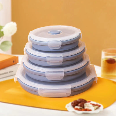 4 Pcs Food Storage Folding Lunch Box