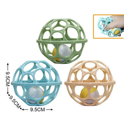 Baby Hand Rattle Soft Ball Toys for 0-12 Months