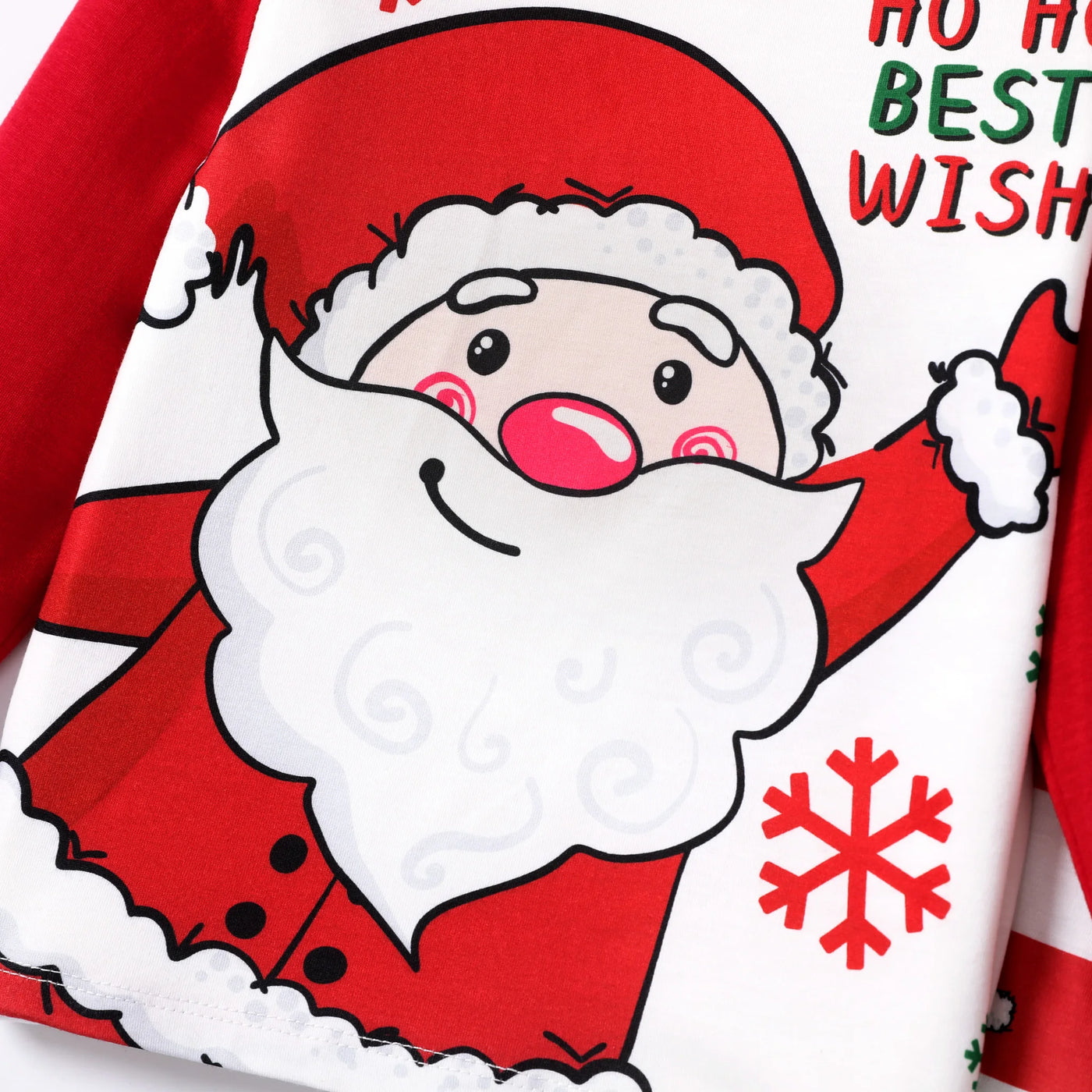 PatPat Santa Claus Print Striped Pajamas