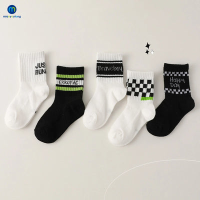 5 Pairs/Lot High Elastic Breathable Baby Socks